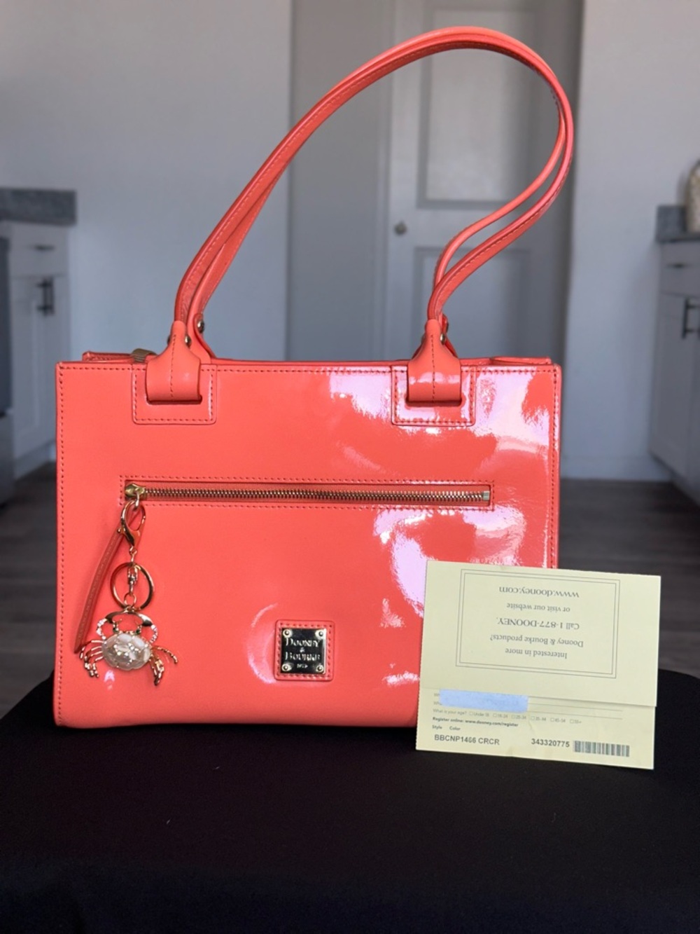 Dooney & Bourke Coral Patent Leather Tote